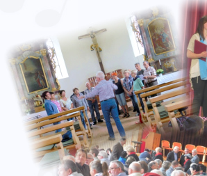 Wir mussten die Akustik gleich ausprobieren