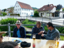 Ortsvorsteher Gerd Schäfer von Killer (links) beehrte uns auch mit seinem Besuch