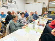 Edith Ahlfänger, Martha Krieg, Beate Schall, Konrad Blickle, Wilhelm Schuler (hinten)