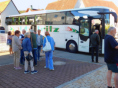 Punkt 09:00 Uhr fuhren wir mit zwei Bussen nach Freidrichshafen