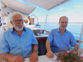Detlef Ahlfänger und MGV-Chorleiter Johannes Schellinger
